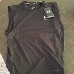 Men’s large black Under Armour athletic/compression tank top